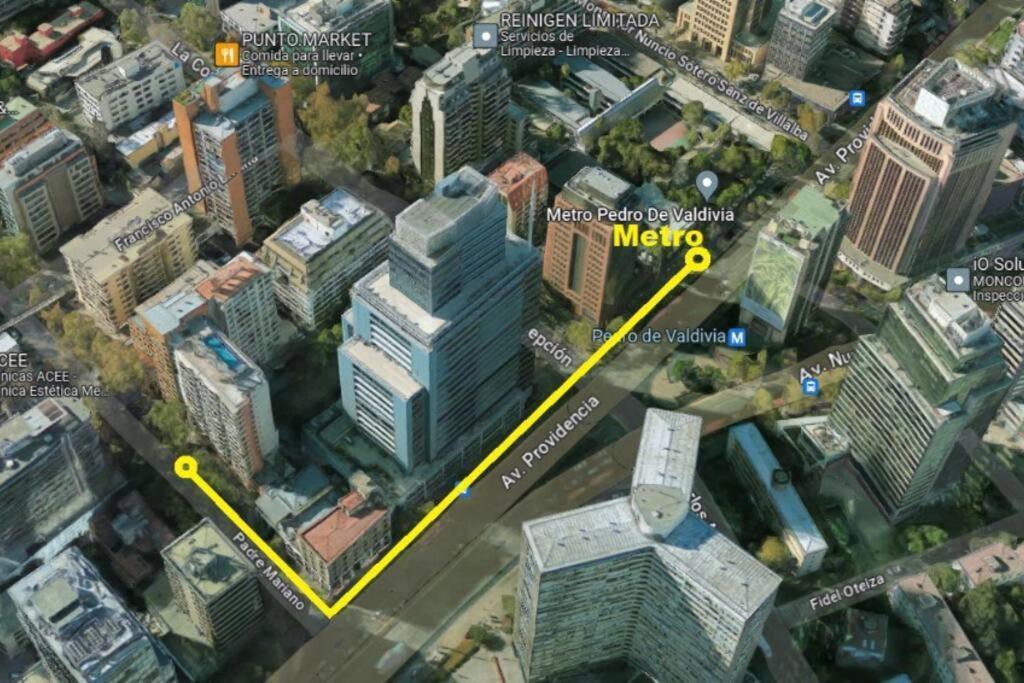 Providencia A Pasos Del Metro Pedro De Valdivia Apartment Santiago Ngoại thất bức ảnh